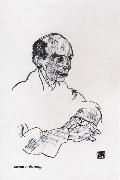 Portrait of arnold schonberg Egon Schiele